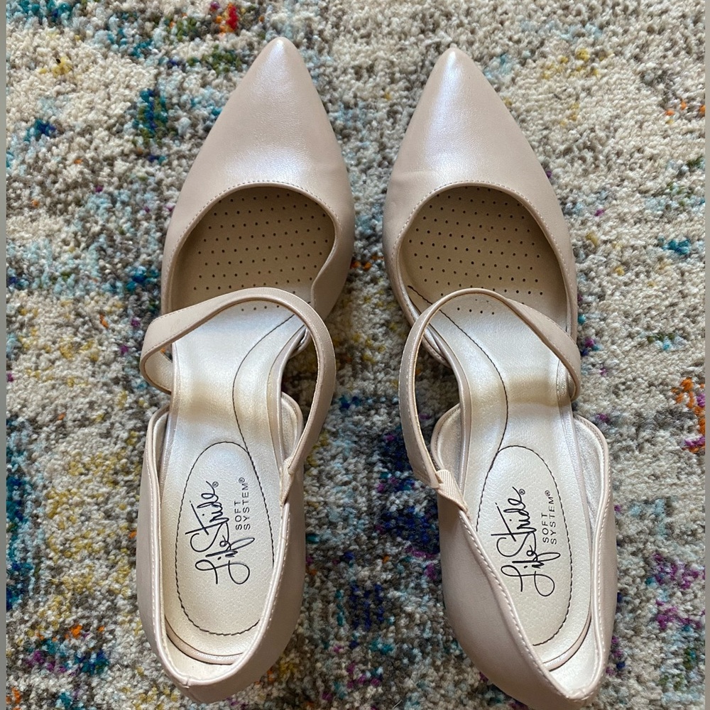 Worn once. Lifestride heels- super comfy!